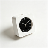 Square Wooden Analog Alarm Clock